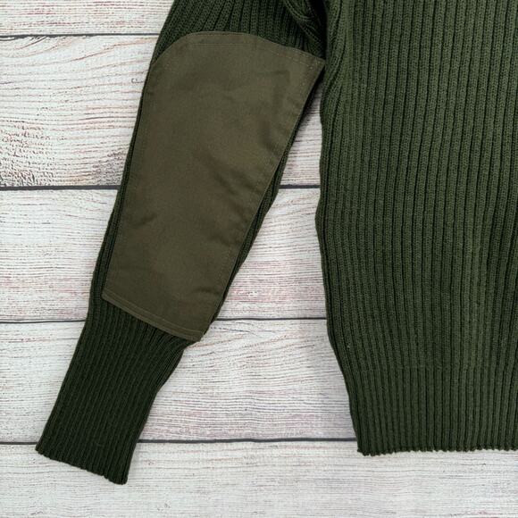 Defense Logistics Agency Valor Rib Knit Commando Shirt Sweater Men's 40 Green‎ - Picture 6 of 10